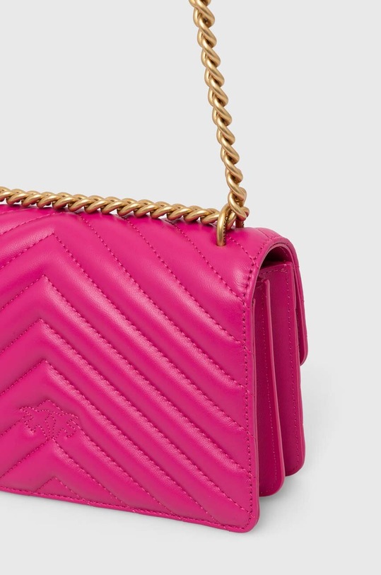 Kožená kabelka Pinko růžová 100074.A0GK