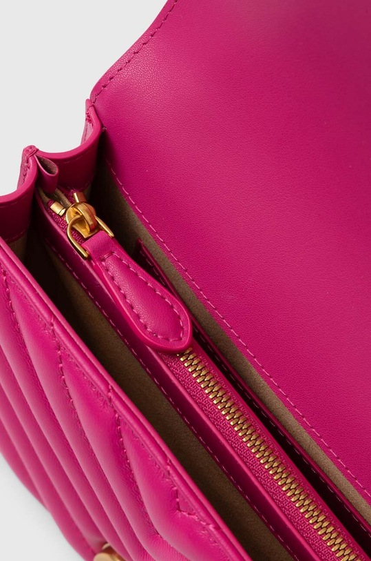 Kožená kabelka Pinko 100074.A0GK růžová