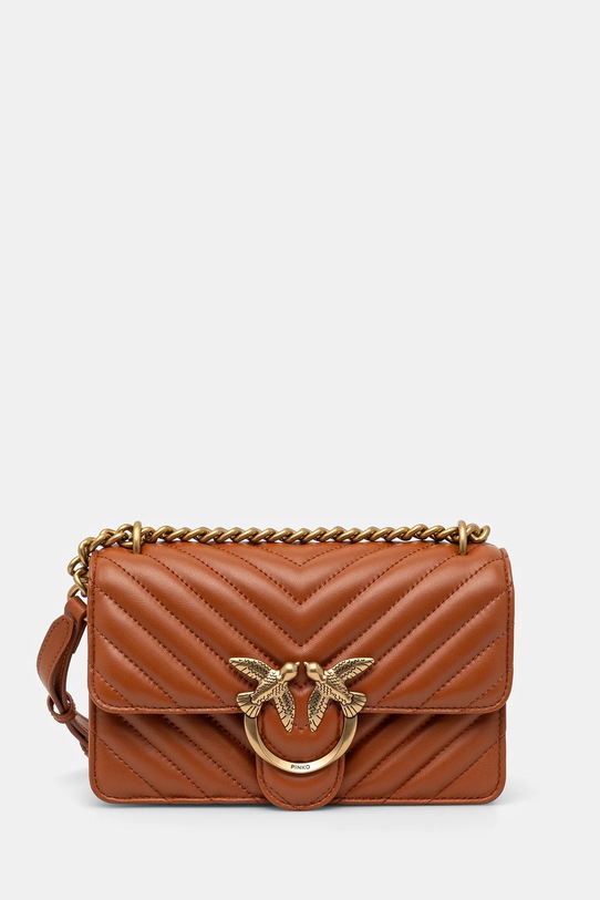 Pinko torebka skórzana brązowy 100074.A0GK