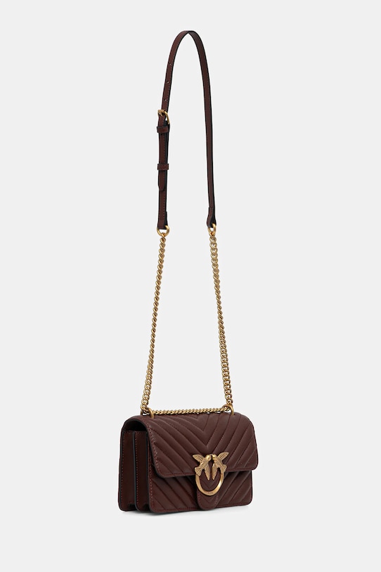 Pinko torebka skórzana 100074.A0GK bordowy AA00