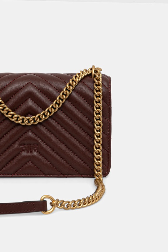 Αξεσουάρ Δερμάτινη τσάντα Pinko 100074.A0GK μπορντό