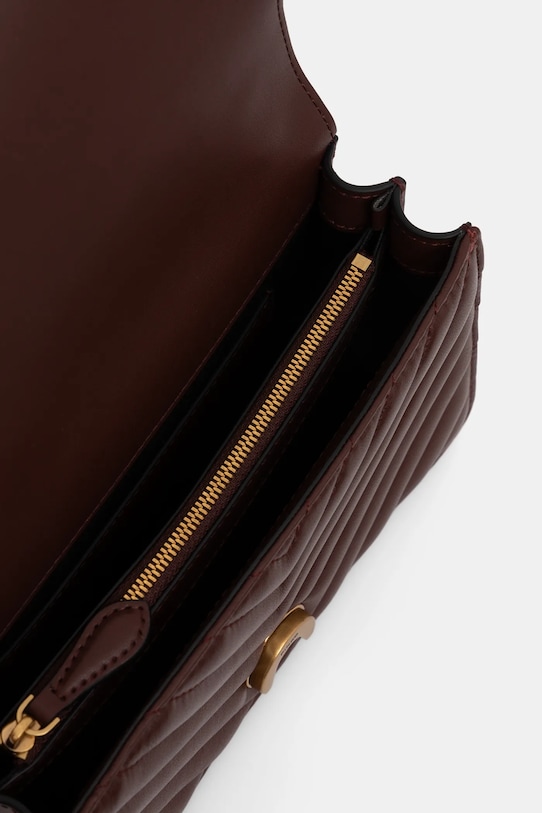 Pinko torebka skórzana 100074.A0GK bordowy