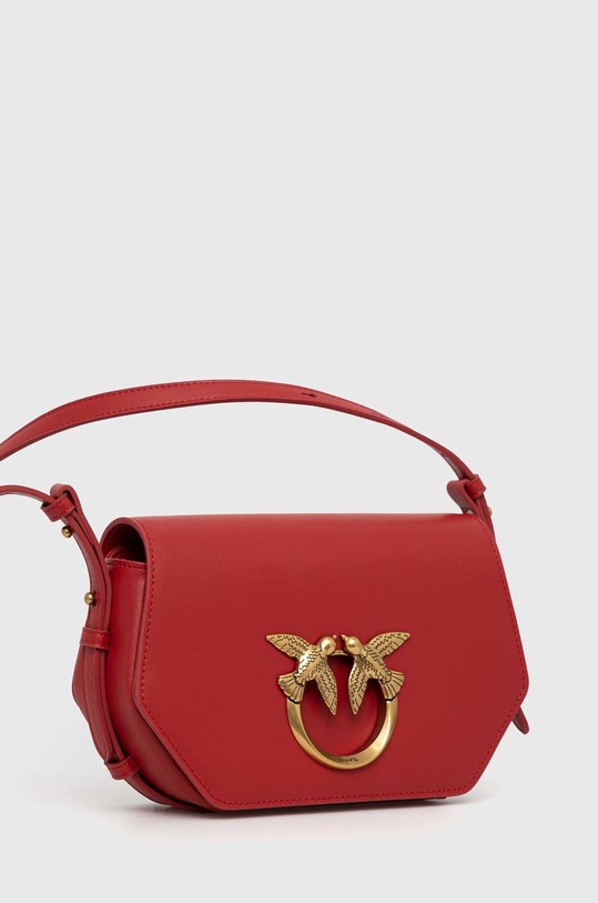 Pinko poseta de piele 100075.A0F1 rosu AW23