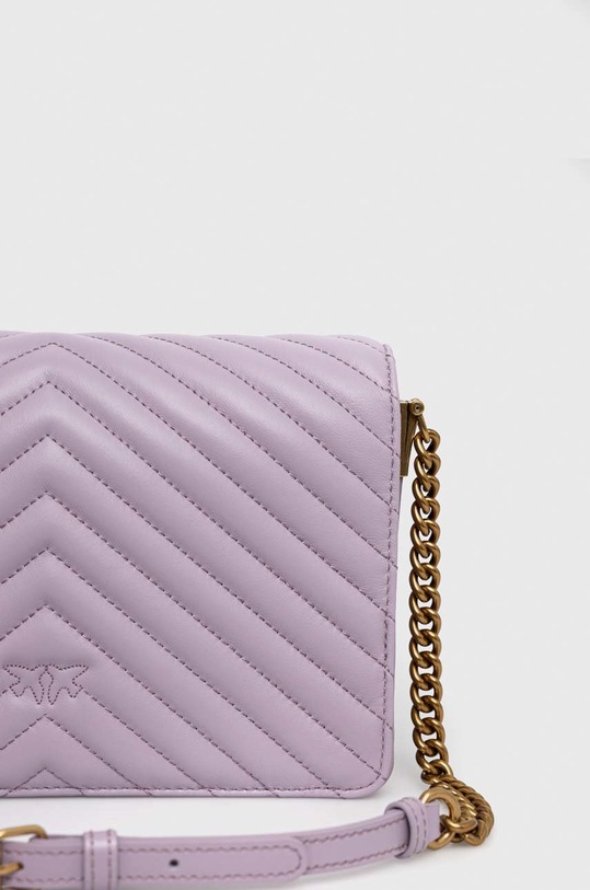 Pinko torebka skórzana fioletowy 100063.A0GK