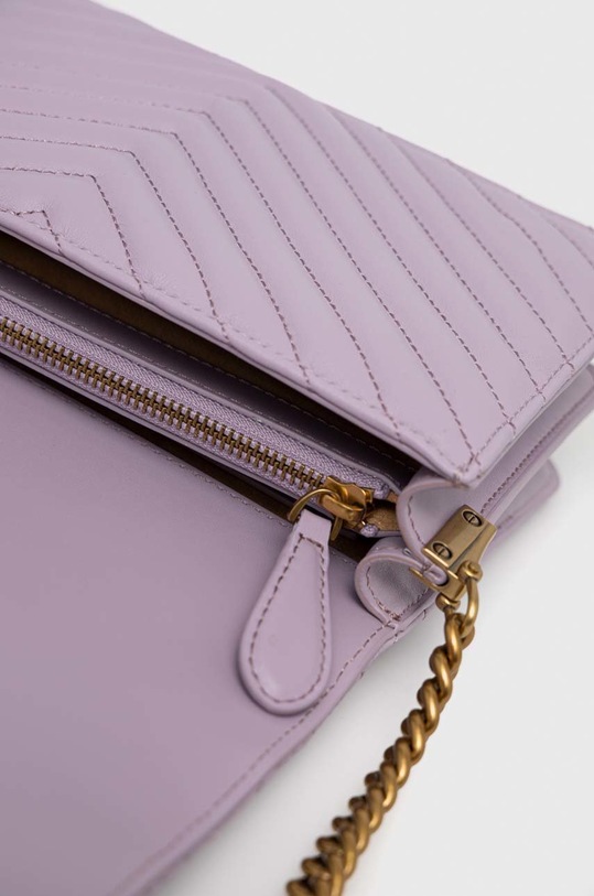 Pinko torebka skórzana 100063.A0GK fioletowy