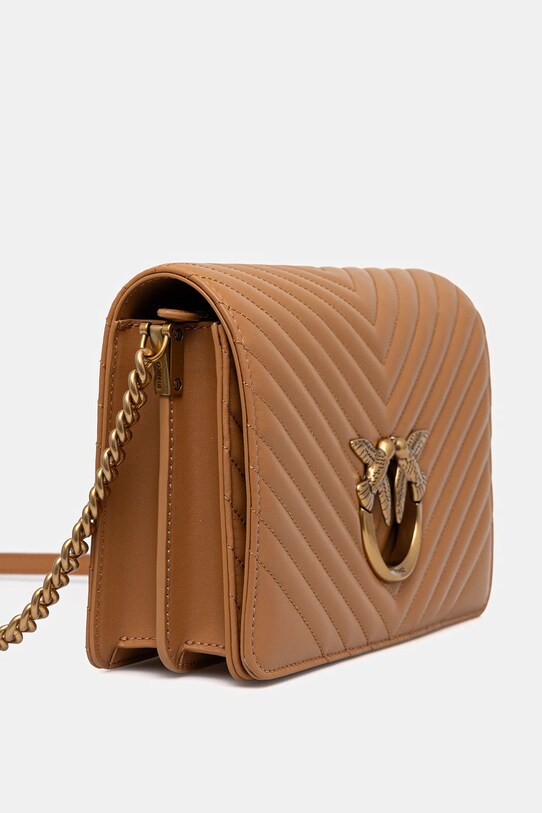 Кожаная сумочка Pinko 100063.A0GK коричневый AA00