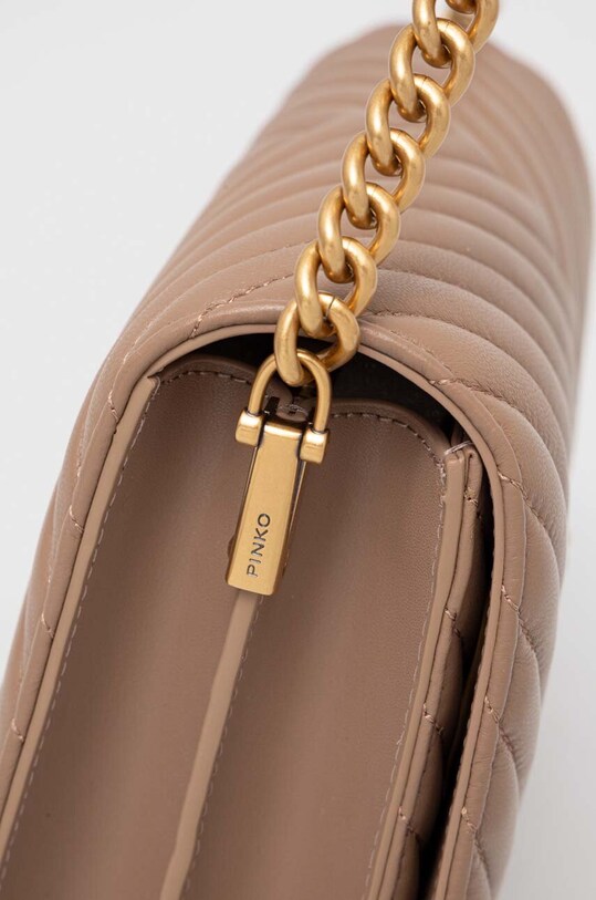 Pinko torebka skórzana brązowy 100063.A0GK