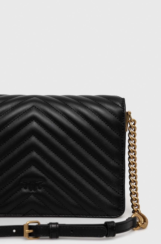 Doplňky Kožená kabelka Pinko 100063.A0GK černá