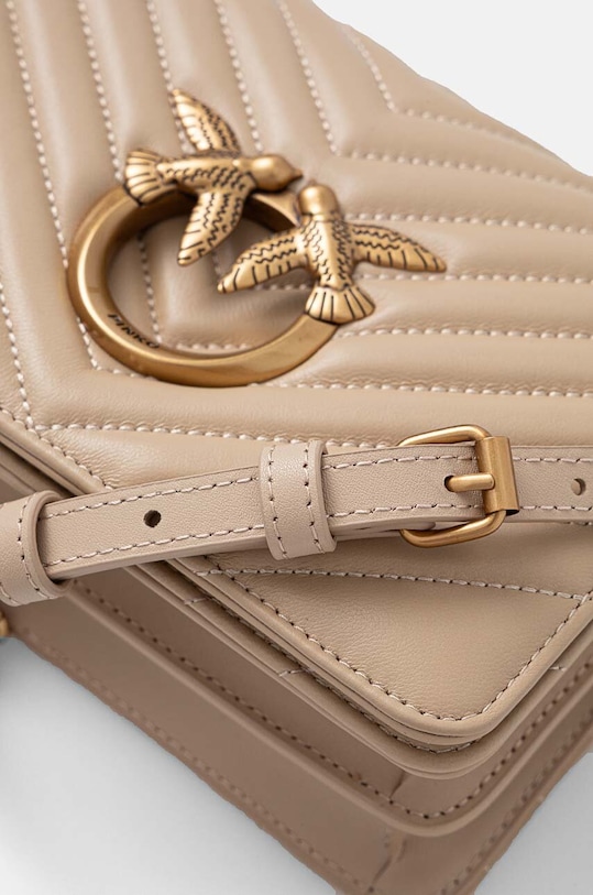 Pinko poseta de piele bej 100067.A0GK