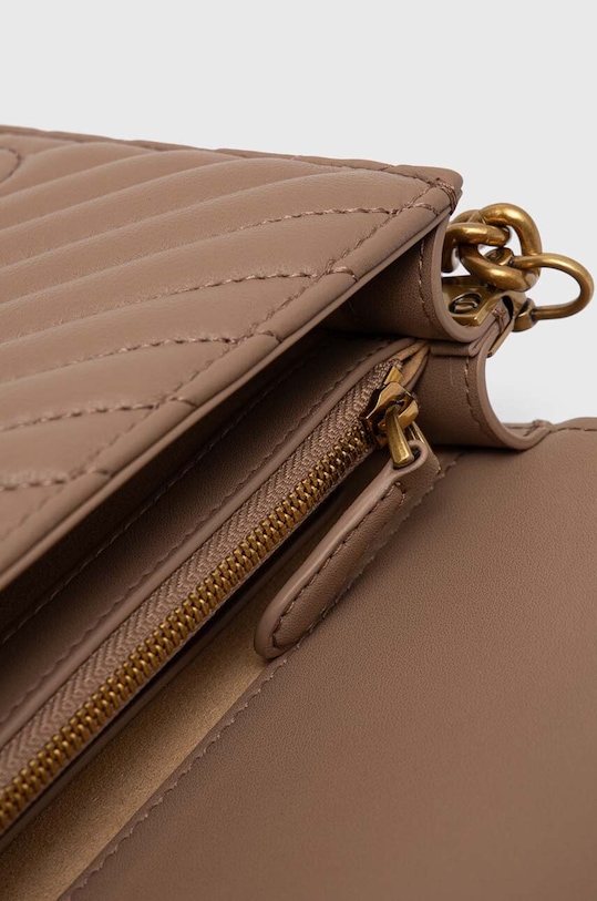 Pinko torebka skórzana 100067.A0GK brązowy