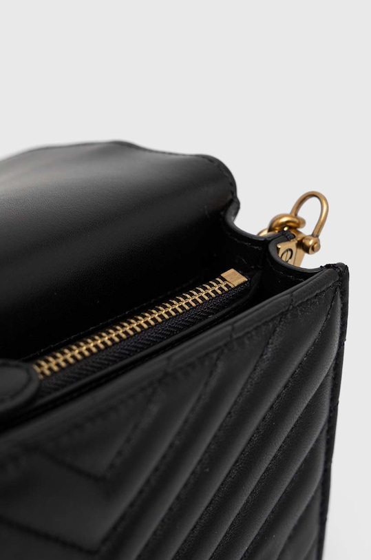Kožená kabelka Pinko 100067.A0GK černá