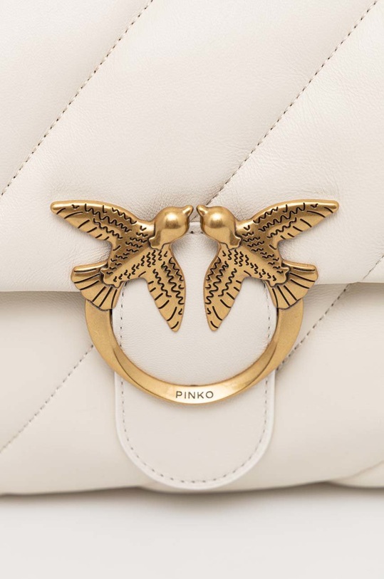 Accesorii Pinko poseta de piele 100037.A0F2 alb