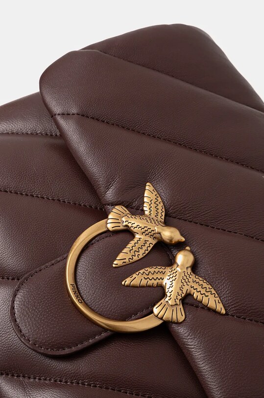 Pinko torebka skórzana fioletowy 100037.A0F2