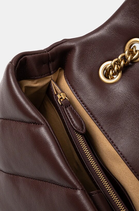 Pinko torebka skórzana 100037.A0F2 fioletowy