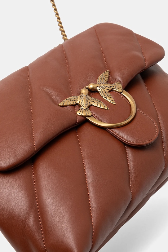 Кожена чанта Pinko кафяв 100037.A0F2