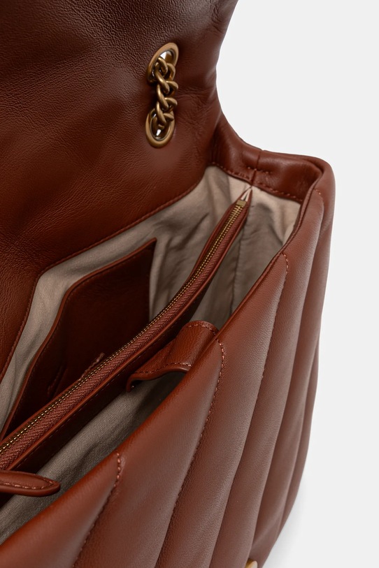 Кожена чанта Pinko 100037.A0F2 кафяв