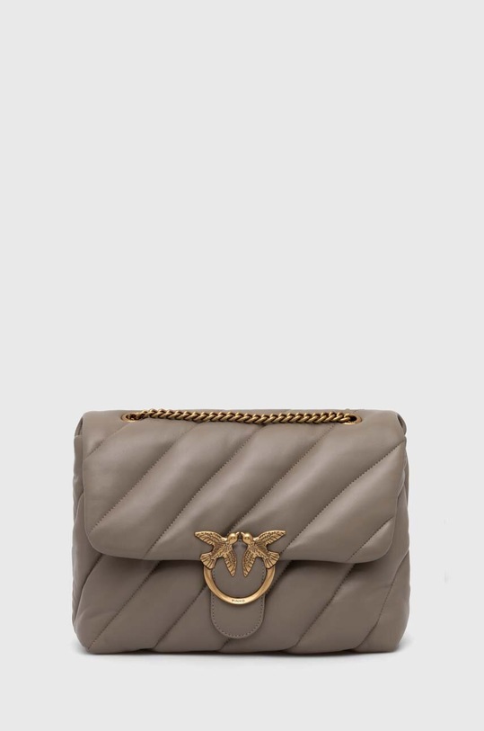 Pinko poseta de piele uni gri 100037.A0F2