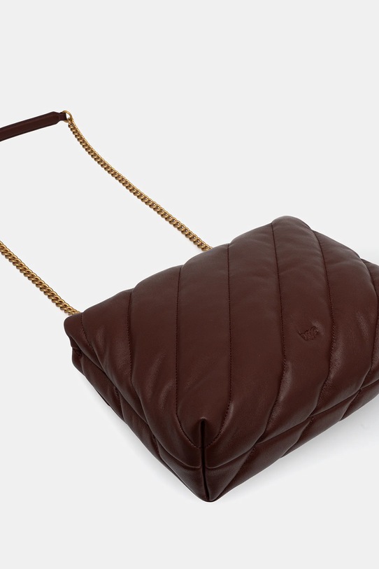 Pinko torebka skórzana bordowy 100037.A0F2