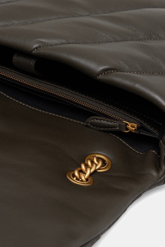 Δερμάτινη τσάντα Pinko 100037.A0F2 καφέ