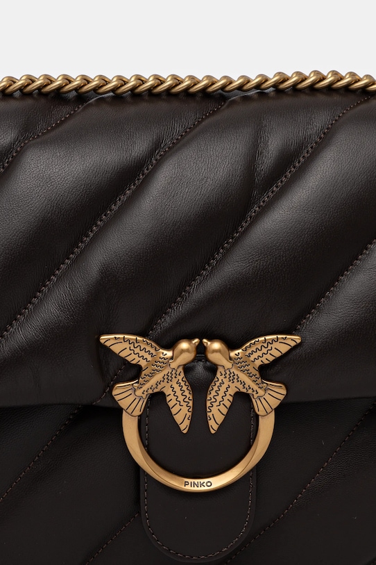 Кожаная сумочка Pinko 100037.A0F2 коричневый