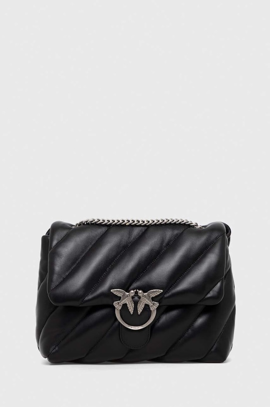 Pinko poseta de piele uni negru 100037.A0F2