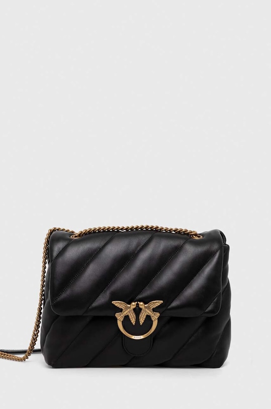 Кожаная сумочка Pinko кожа чёрный 100037.A0F2