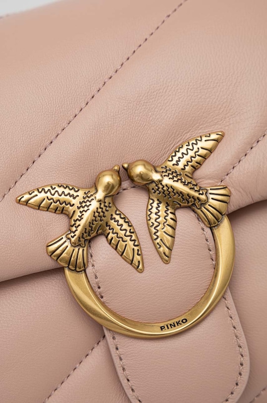 Кожаная сумочка Pinko розовый 100038.A0F2
