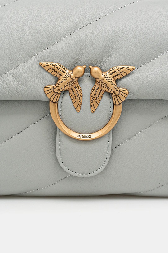 Pinko torebka skórzana szary 100038.A0F2
