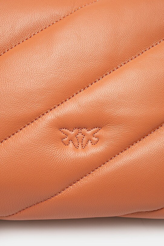 Кожаная сумочка Pinko оранжевый 100038.A0F2