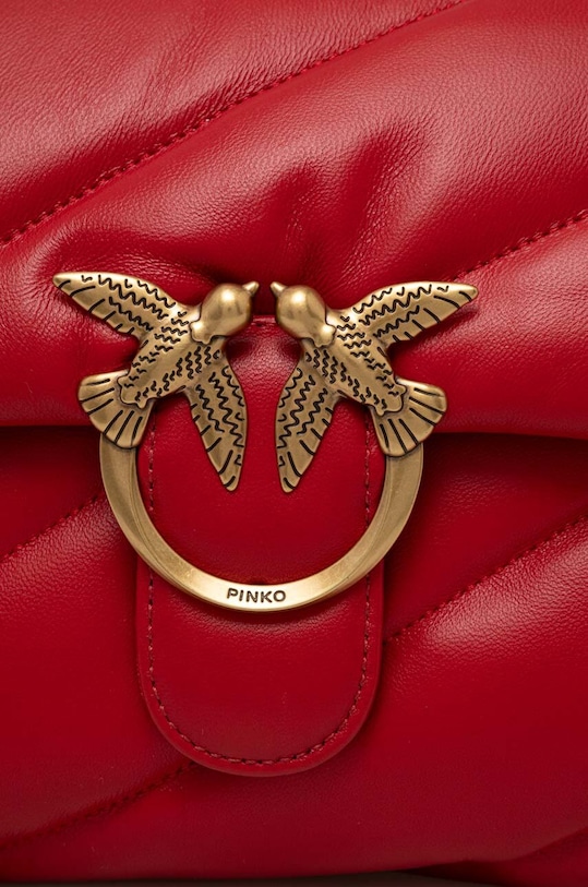 Pinko torebka skórzana 100038.A0F2 czerwony