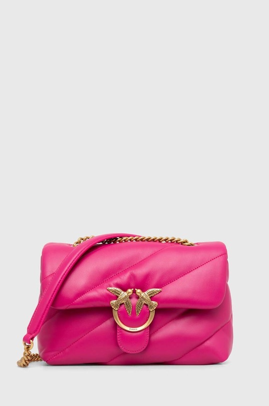 Pinko torebka skórzana różowy 100038.A0F2