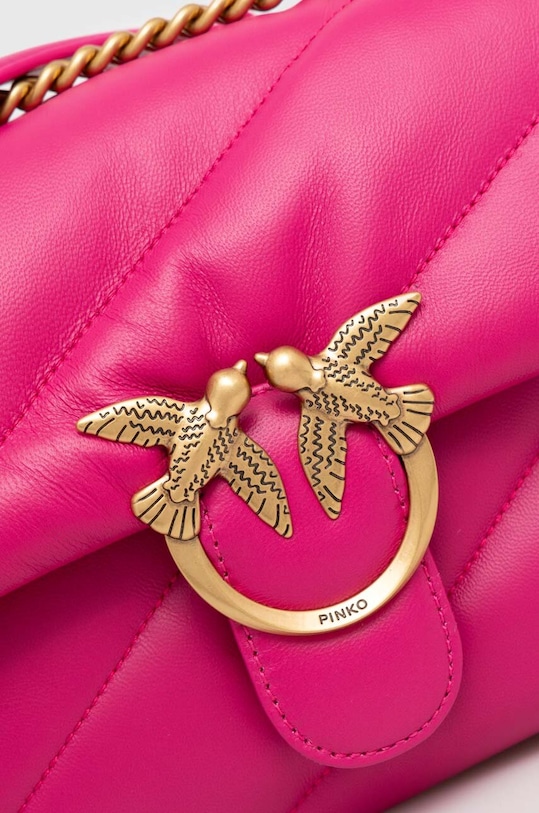 Pinko torebka skórzana różowy 100038.A0F2