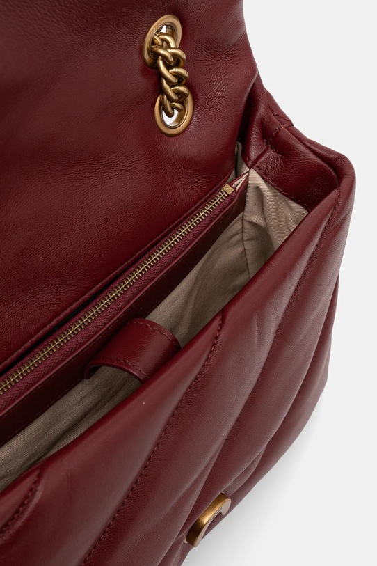 Kožená kabelka Pinko 100038.A0F2 burgundské