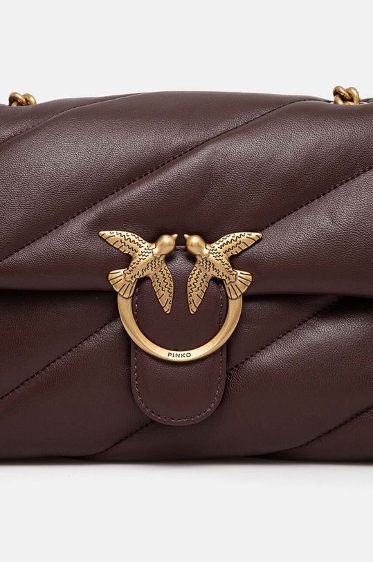 Doplnky Kožená kabelka Pinko 100038.A0F2 hnedá