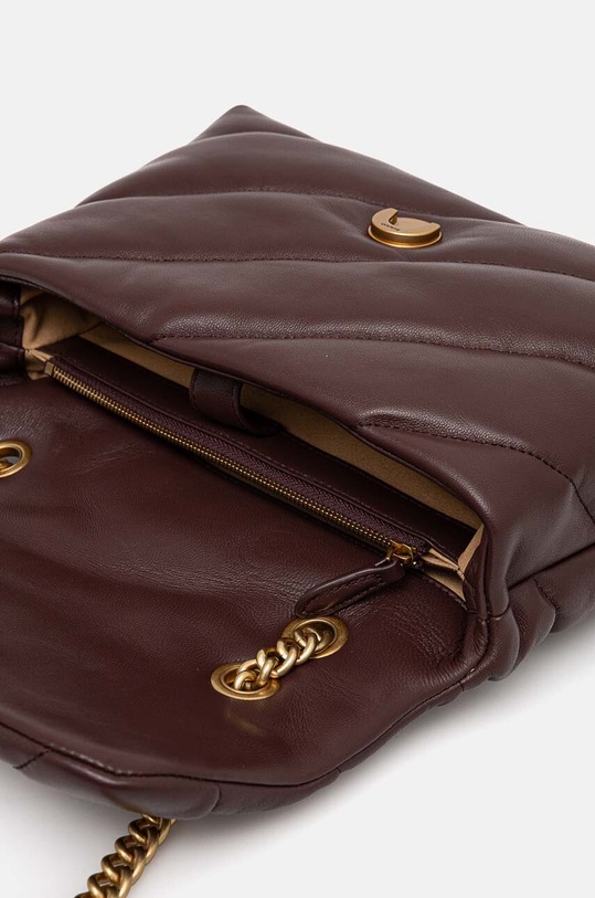 Kožená kabelka Pinko 100038.A0F2 hnedá