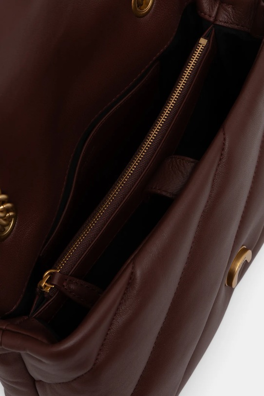 Δερμάτινη τσάντα Pinko 100038.A0F2 μπορντό