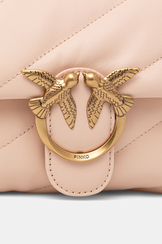 Pinko poșetă de piele roz 100039.A0F2