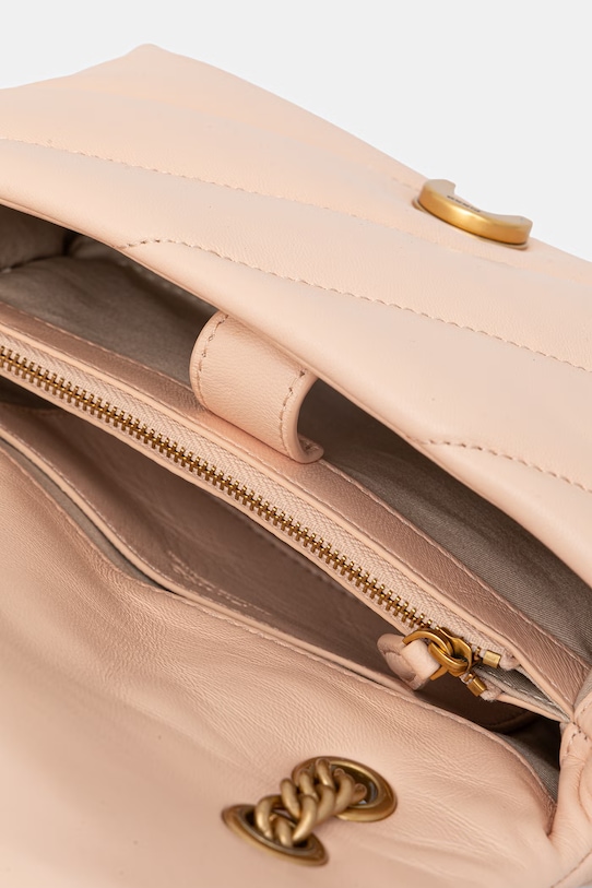 Pinko poșetă de piele 100039.A0F2 roz