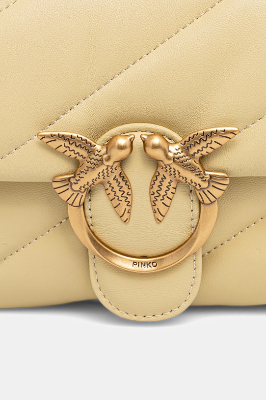 Pinko torebka skórzana żółty 100039.A0F2