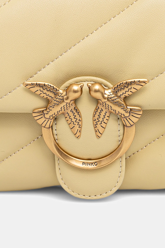 Pinko torebka skórzana żółty 100039.A0F2