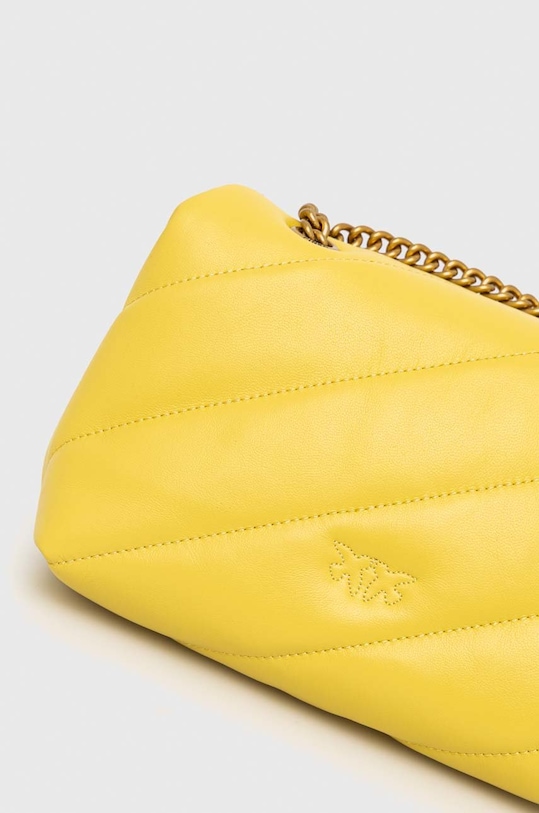 Pinko poșetă de piele galben 100039.A0F2