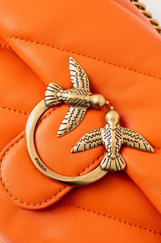 Pinko torebka skórzana 100039.A0F2 pomarańczowy AA00