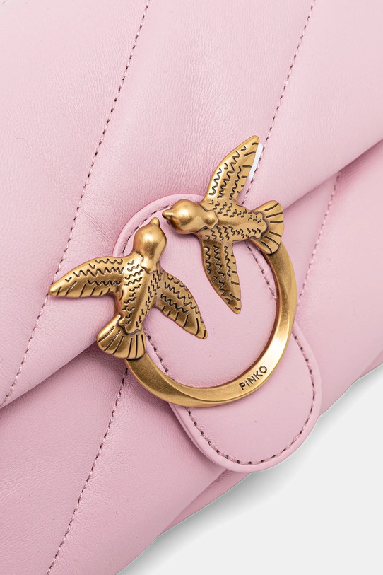 Pinko torebka skórzana różowy 100039.A0F2