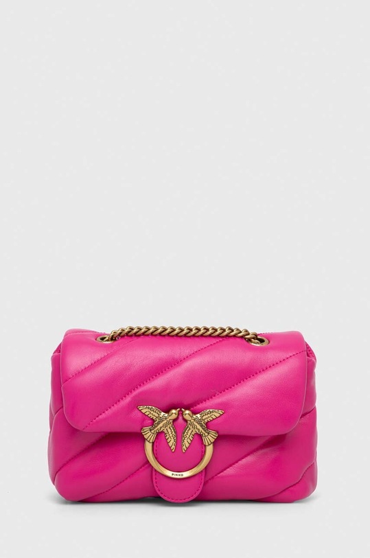 Kožená kabelka Pinko přírodní kůže růžová 100039.A0F2