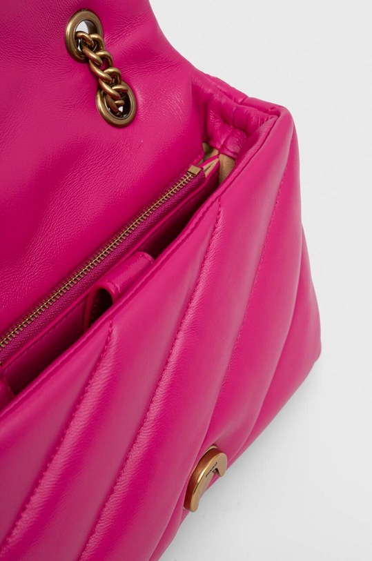 Kožená kabelka Pinko 100039.A0F2 růžová