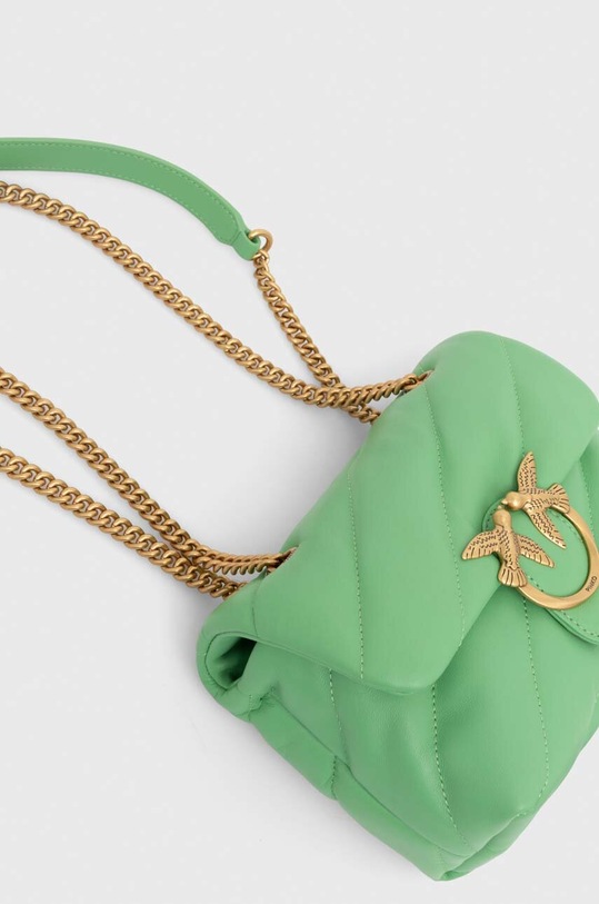Doplňky Kožená kabelka Pinko 100039.A0F2 zelená