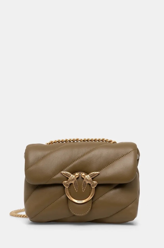 Kožená kabelka Pinko zelená 100039.A0F2