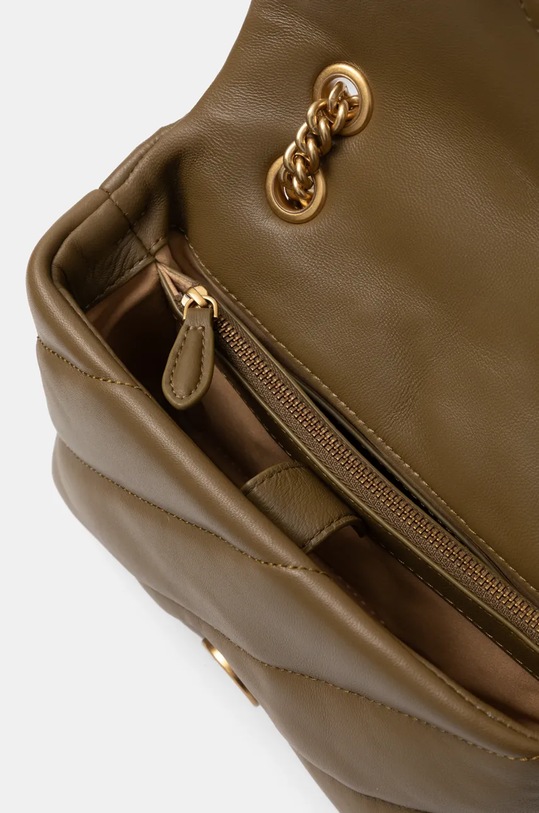 Kožená kabelka Pinko 100039.A0F2 zelená