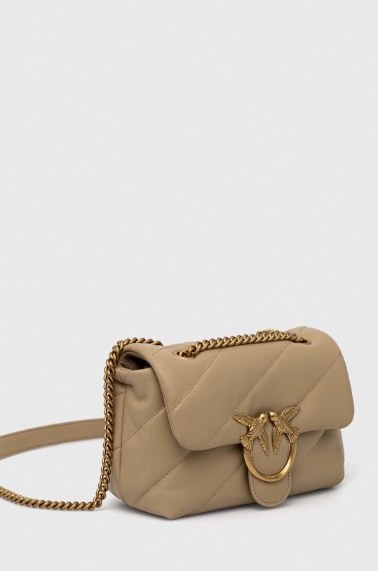 Pinko poșetă de piele 100039.A0F2 bej AA00