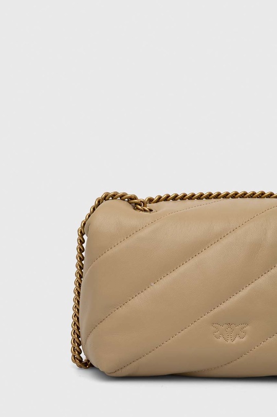 Accesorii Pinko poșetă de piele 100039.A0F2 bej